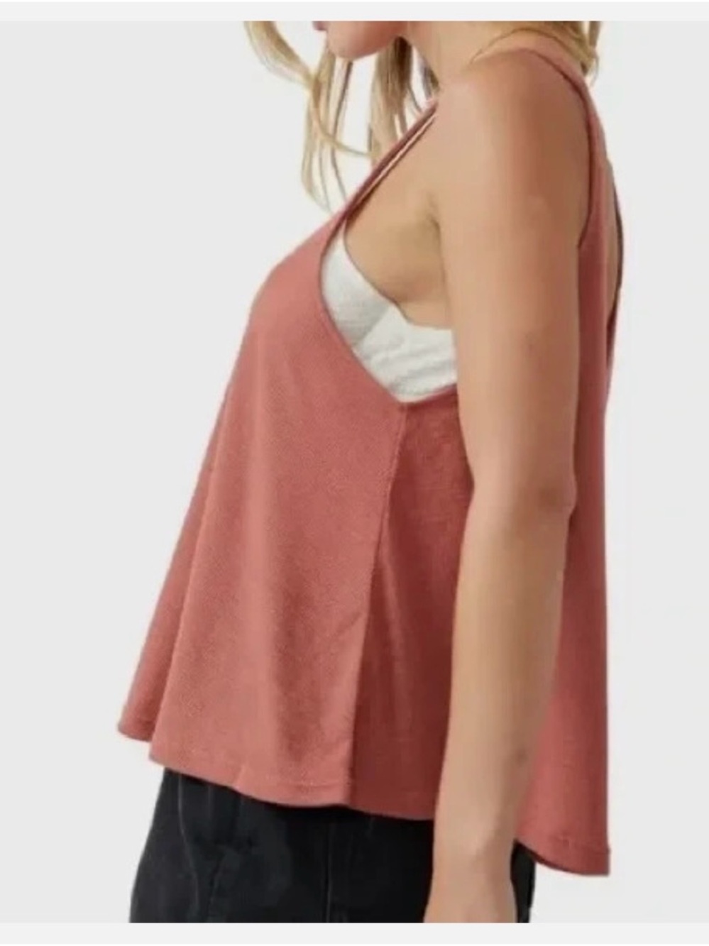 Free People Dani Tank Heather oversized Wind Blush ribbed NWT Small
Oversized - Picture 2 of 10